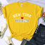 New York Brooklyn City Vibes Letter T-Shirt