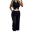 Women's Two-piece V-neck Button-up Tank & Pant Set
