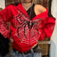 Spider Web Red Hoodie