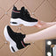 Womens Lace-Up Platform Sneakers