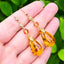 Amber Dew Sterling Silver Drops