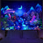 Fluorescent Blacklight Tapestry