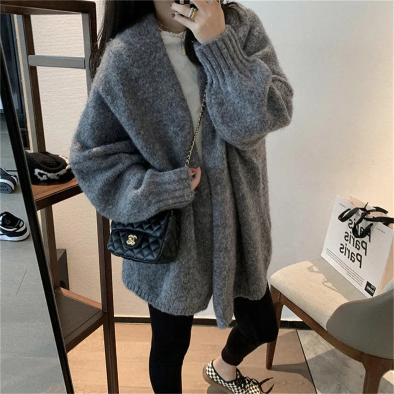 Versatile Slim Sweater Coat