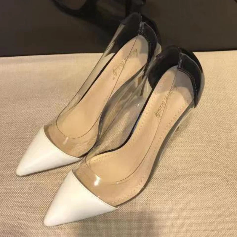 Women's Transparent Pointed Heel Party Shoe