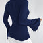 Women's Classic V-Neck Long Sleeve Fitted Top