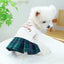 Tartan Pleated Dress For Small To Medium Dogs