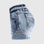 Retro Print Distressed Denim Shorts