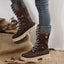 Mid Calf Platform Boots for Women