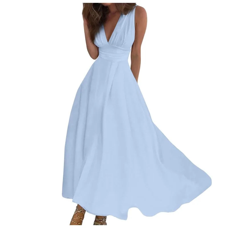 Sunlit Simplicity Maxi Dress