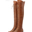 Cross Strap Over Knee Long Boots