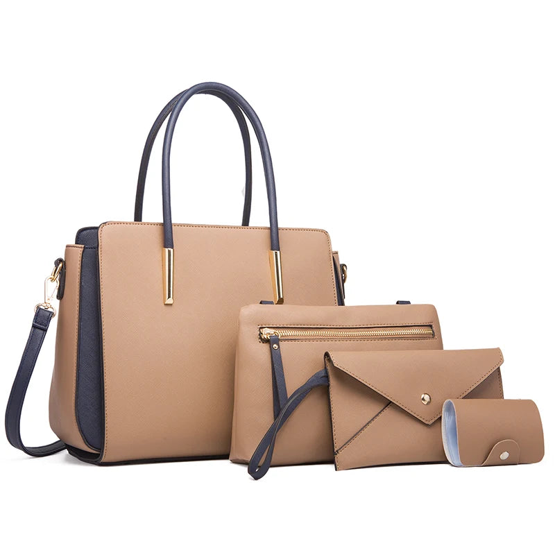 Versatile Four-Piece Handbag Ensemble