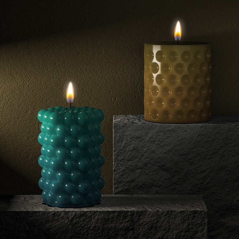 Geometric Bubble Ball Silicone Candle Mold