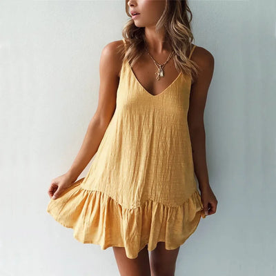 Sun-Kissed Sweetheart Dress