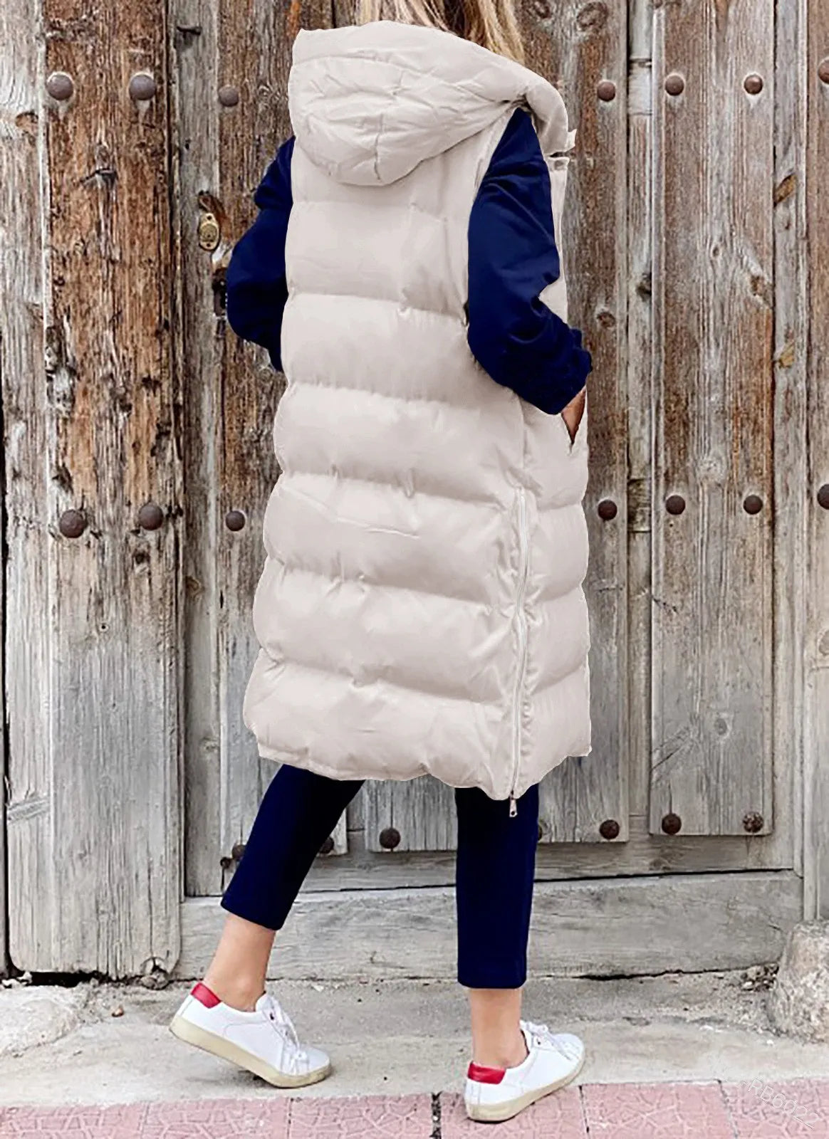 Women's Hooded Quilted Down Vest