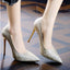 Stiletto Gold Heel Women's Shoes