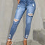 Slim Fit High Stretch Distressed Jeans