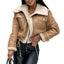 Women's Patchwork Warm Plush Jacket