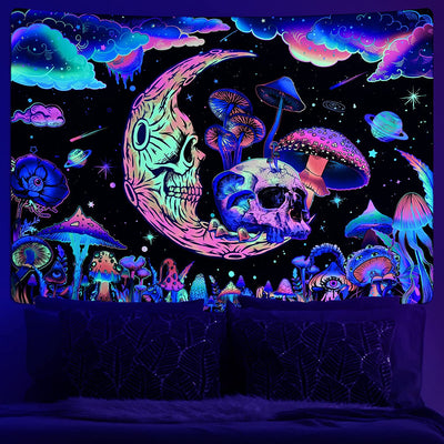 Fluorescent Blacklight Tapestry