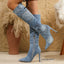 Women's Denim Stiletto Boots