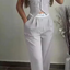 Women's Two-piece V-neck Button-up Tank & Pant Set