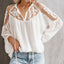 Embroidery Detail Lace Blouse