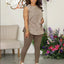 Women's Side Split Tank and Legging Set