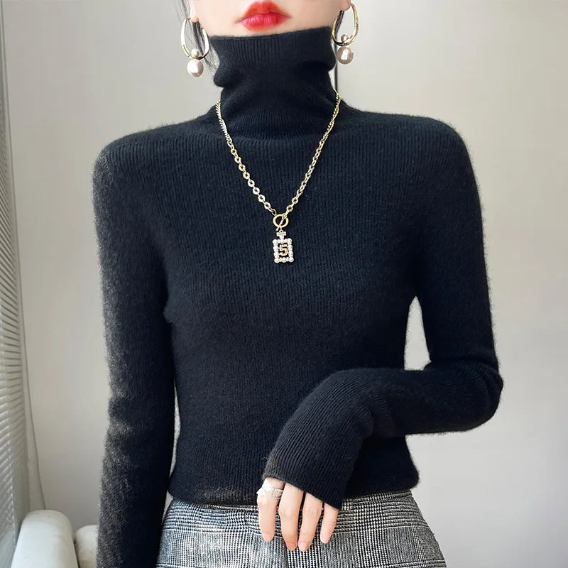 Pullover Turtleneck Cashmere Sweater