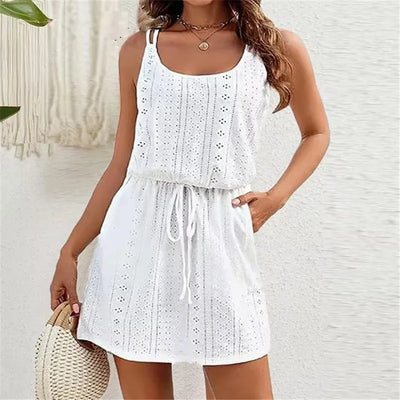 Sunny Escape Drawstring Dress