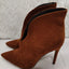 Women's Crescent Cutout Pointed Toe Stiletto Ankle Boots
