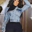 Urban Edge Asymmetrical Denim Jacket