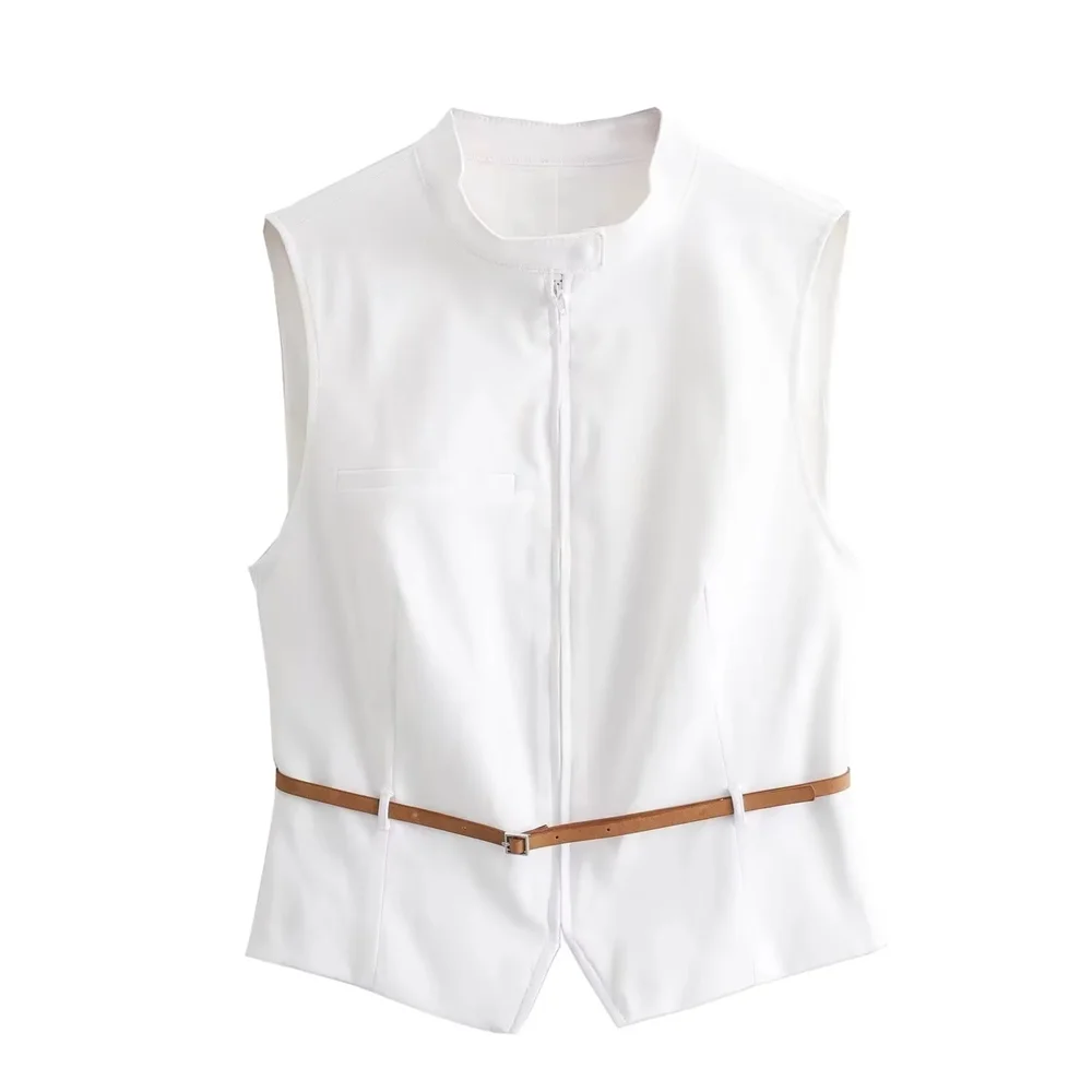 Slim Fit Tank Top & Wide Pleated Skirt Set