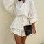 Belted Top & High Waist Short Set