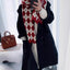 Women's Retro Diamond Wool Scarf